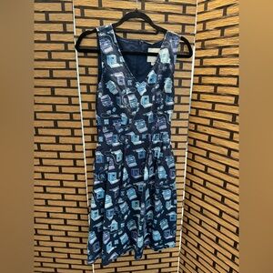Vintage ModCloth Typewriter Dress Geeky Chic